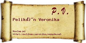 Pelikán Veronika névjegykártya