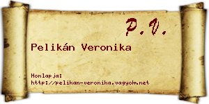 Pelikán Veronika névjegykártya